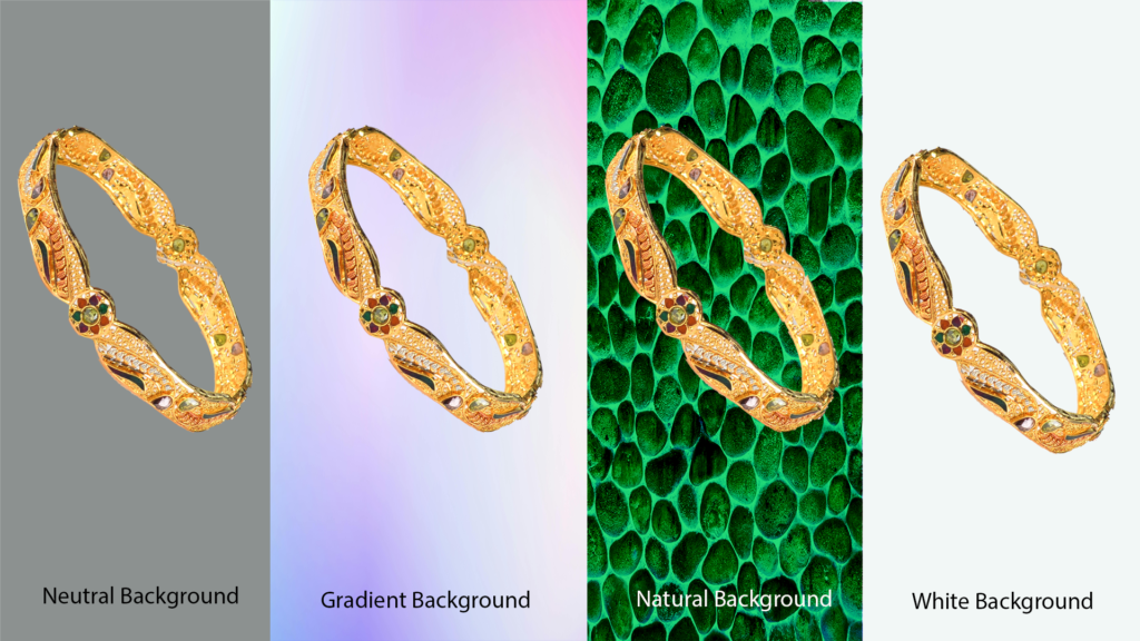 How Does Background Affect Jewelry Presentations?