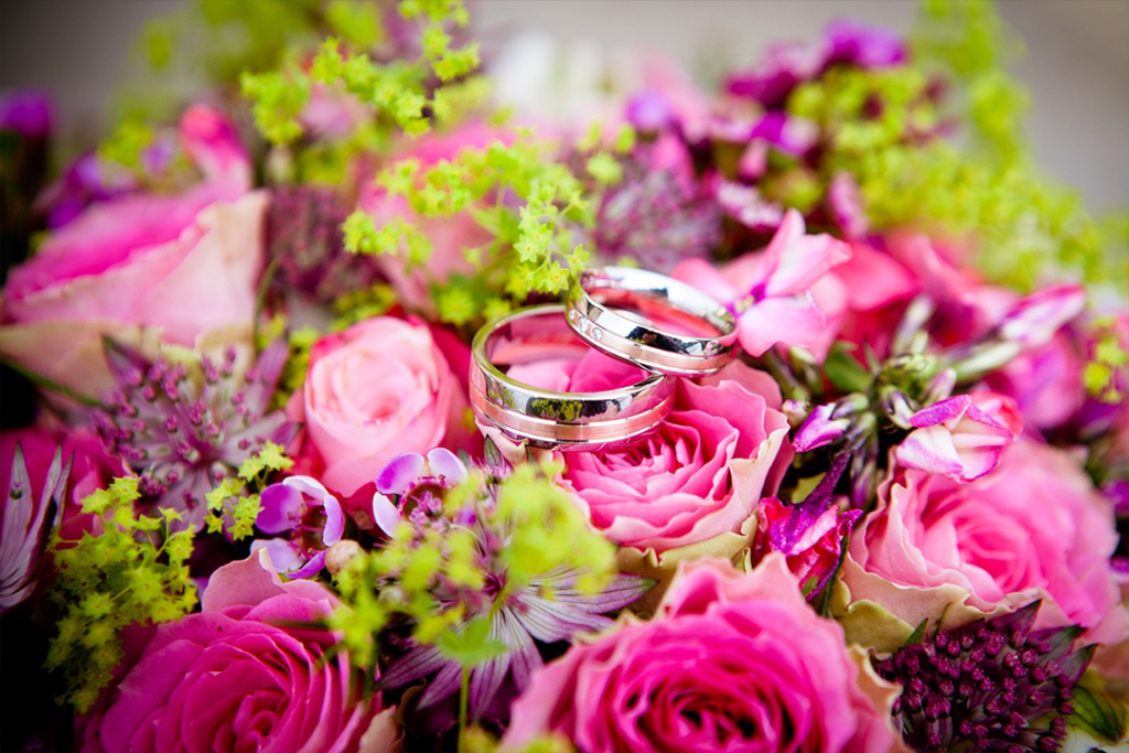 Bouquet And Wedding Ring